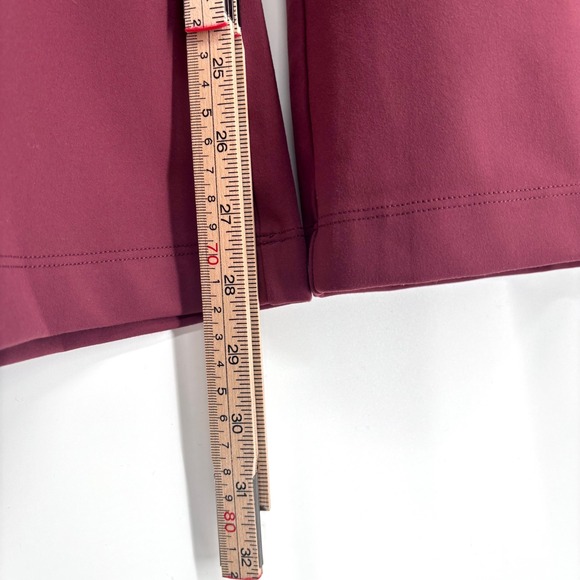 NWT Halara Flex High Waisted Work Flare Sz XL Regular‎ Fit Pleated Burgundy - Picture 13 of 13